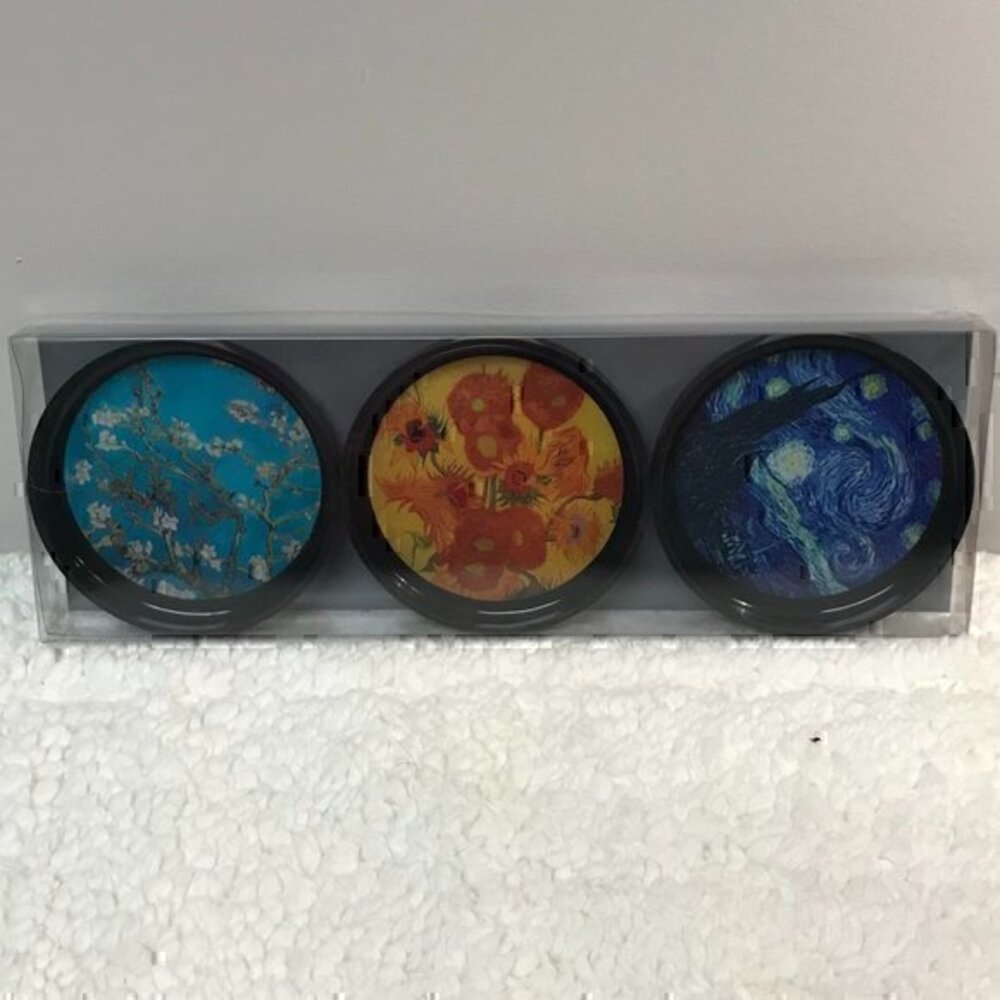 Lucy Lu Designs Van Gogh Inspired Trinket Tray Set of 3